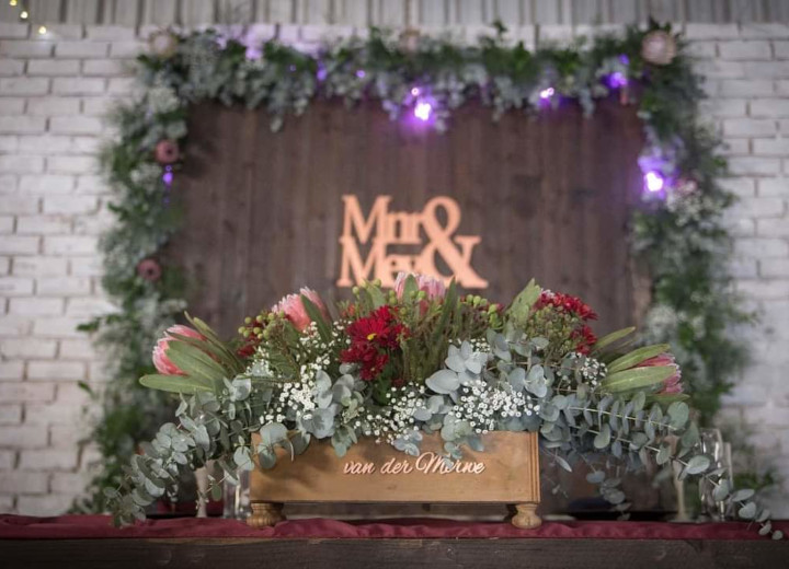 Bride & Grooms table